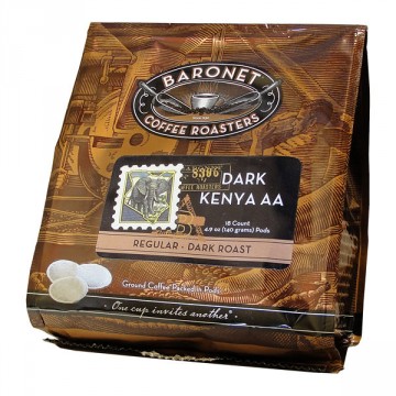 Baronet Dark Kenya AA Soft Pods for Senseo -18ct