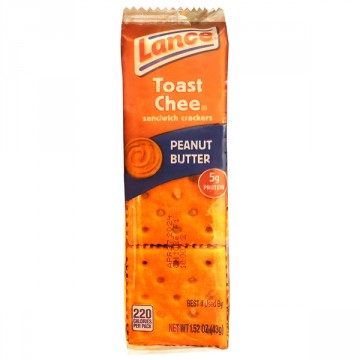 Lance Toast Chee Peanut Butter and Cheese Crackers 40ct