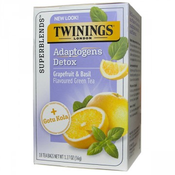 Twinings Adaptogens Detox, Grapefruit & Basil Green Tea