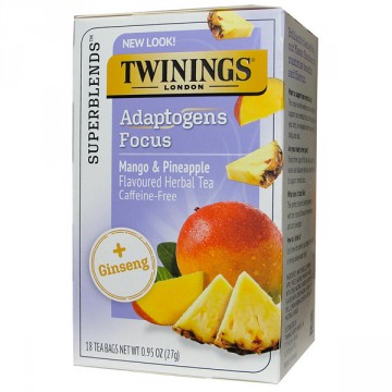 Twinings Adaptogens Focus, Mango Pineapple Ginseng Tea 18ct