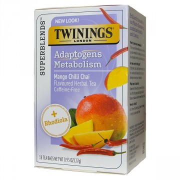 Twinings Adaptogens Metabolism, Mango Chilli Chai Herbal Tea